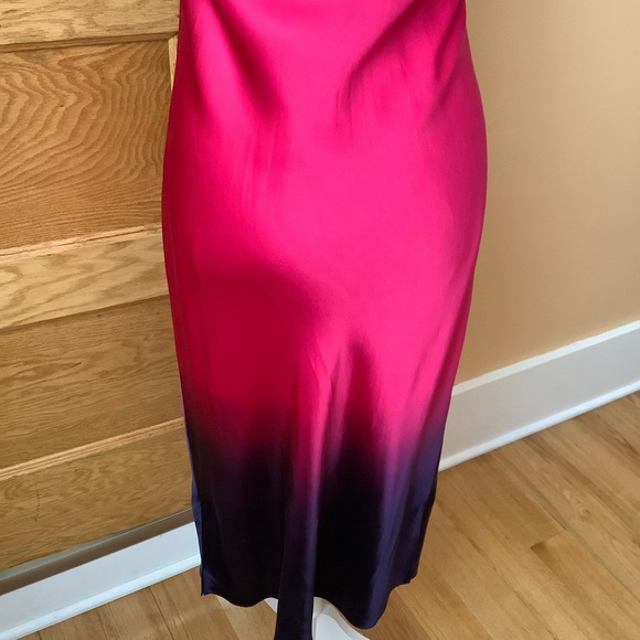 CAMI NYC Silk The Raven Dip Dye Slip Dress Size M - Picture 10 of 16
